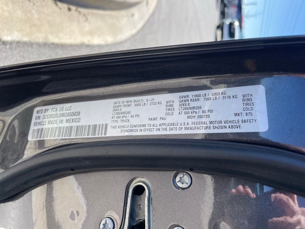 2021 RAM 3500 Limited - SURROUND CAMERA / 5TH WHEEL PREP