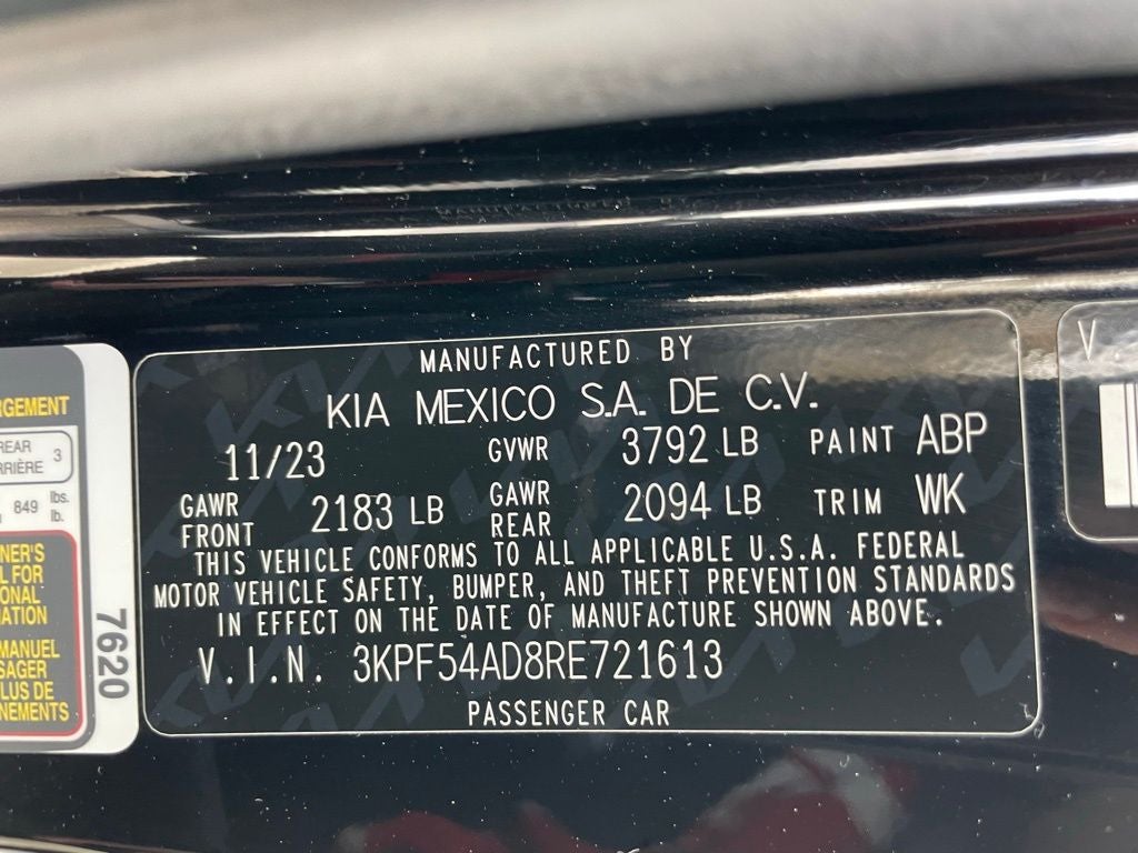 2024 Kia Forte GT-Line - KIA CERTIFIED / SUNROOF