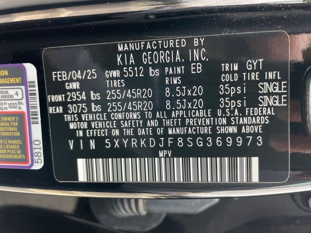 2025 Kia Sorento X-Line SX - KIA CERTIFIED / PANORAMIC ROOF