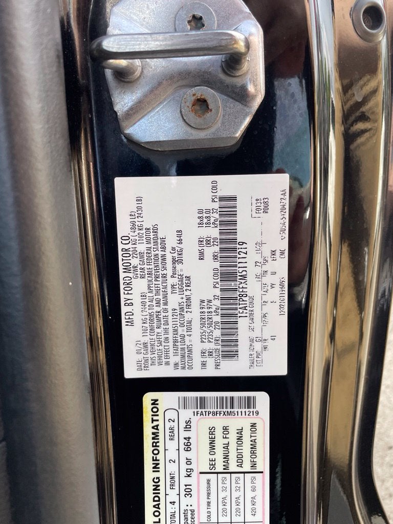 2021 Ford Mustang GT Premium Clean CarFax, Leather