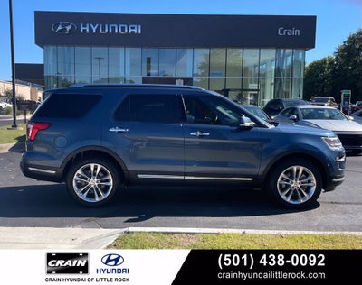 2018 Ford Explorer Limited One Owner, Clean CarFax, Leather, Moonroof, Bucket