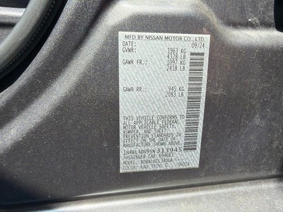 2025 Nissan Altima 2.5 SV CARFAX 1-Owner