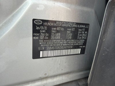 2020 Hyundai SANTA FE SEL CLEAN CARFAX