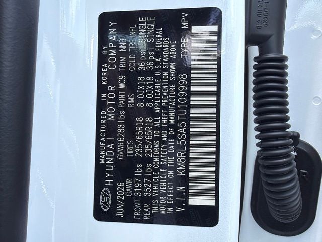 2026 Hyundai PALISADE HYBRID Blue SEL 7 Passenger