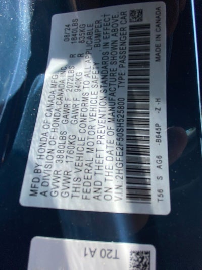 2025 Honda Civic Sport