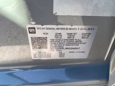 2024 GMC Sierra 1500 AT4X