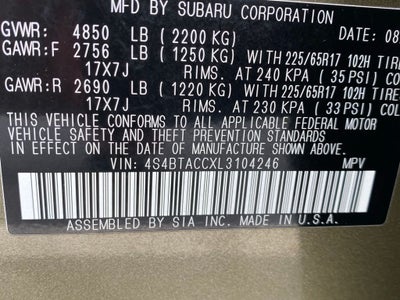 2020 Subaru Outback Premium