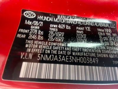 2022 Hyundai TUCSON SE