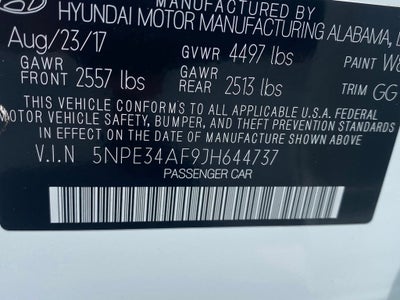 2018 Hyundai SONATA SEL