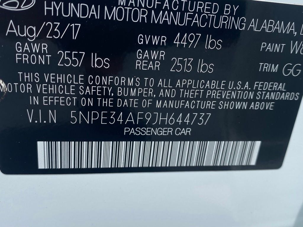 2018 Hyundai SONATA SEL