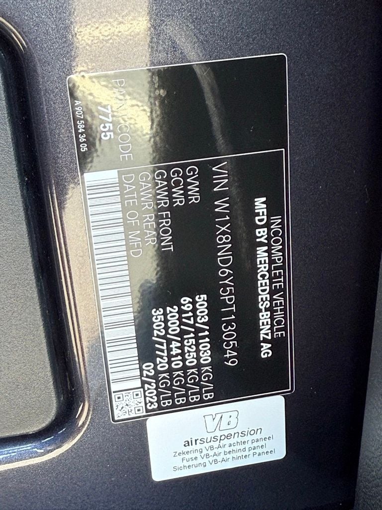 2023 Mercedes-Benz Airstream Cargo 170 WB High Roof