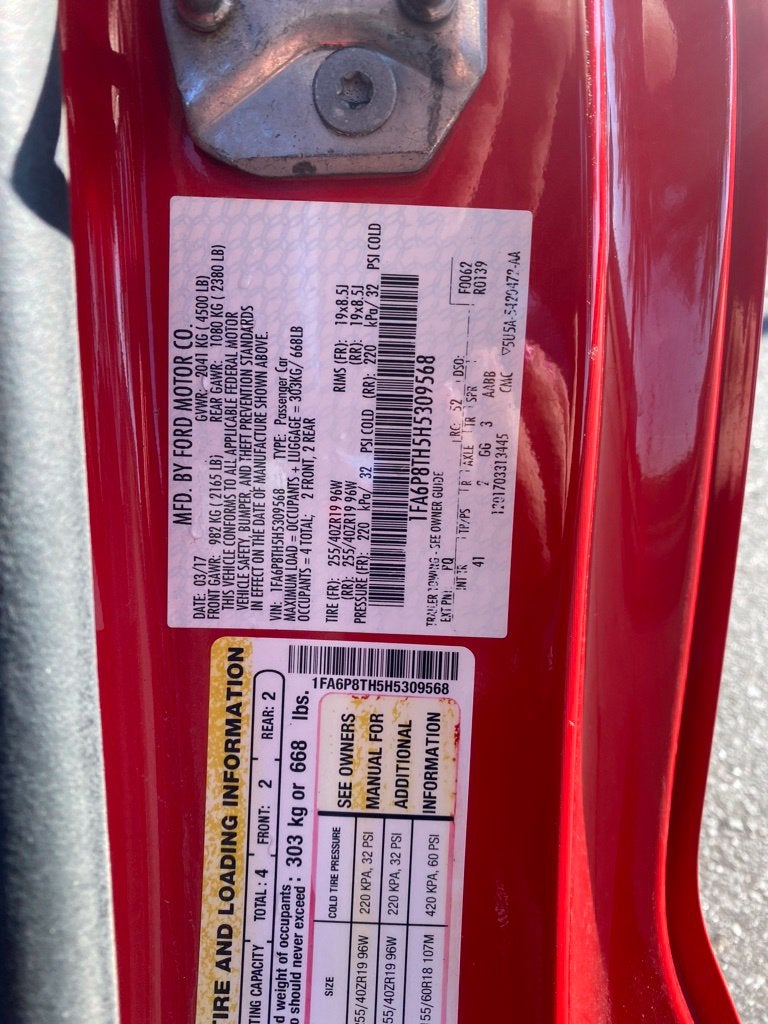 2017 Ford Mustang EcoBoost Premium