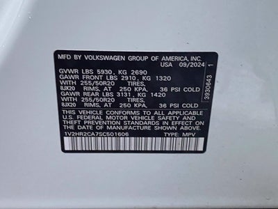 2025 Volkswagen Atlas 2.0T SE w/Technology