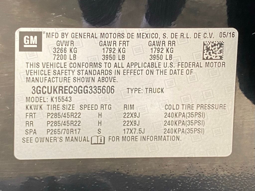 2016 Chevrolet Silverado 1500 LT LT2