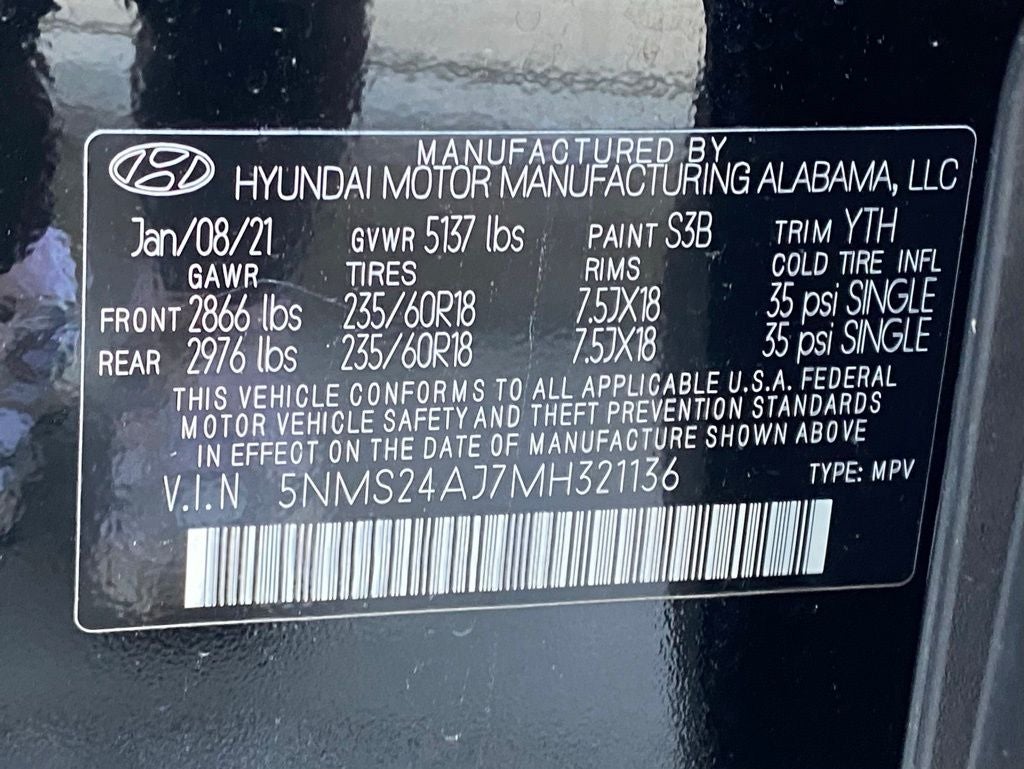 2021 Hyundai SANTA FE SEL