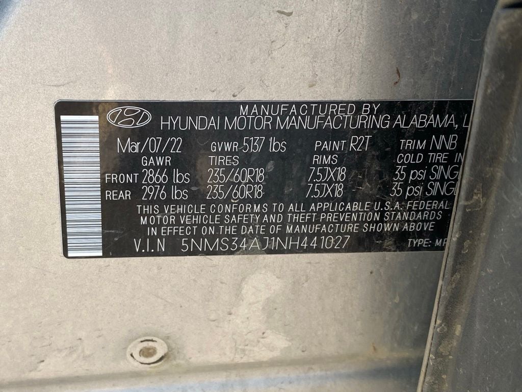 2022 Hyundai SANTA FE SEL