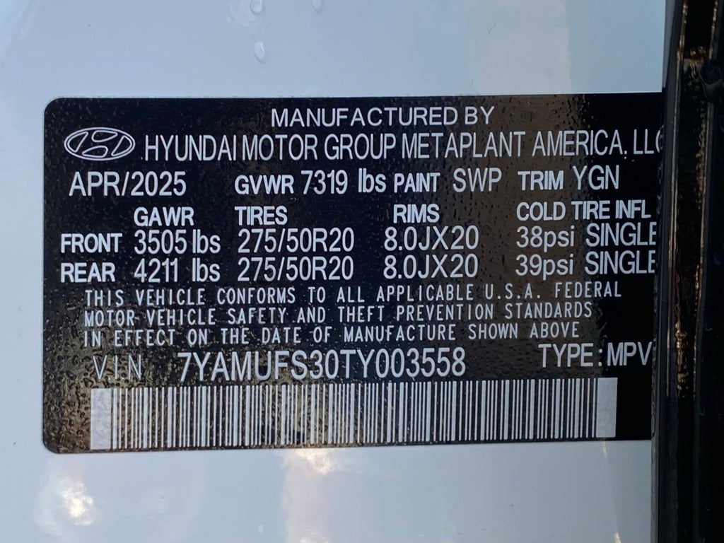 2026 Hyundai IONIQ 9 SEL LOCAL TRADE 1 OWNER