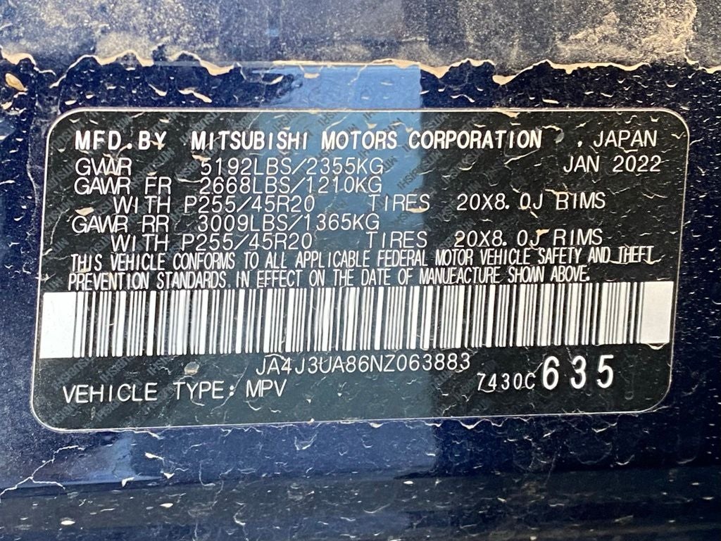 2022 Mitsubishi Outlander SE