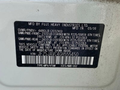 2016 Subaru Forester 2.5i Touring