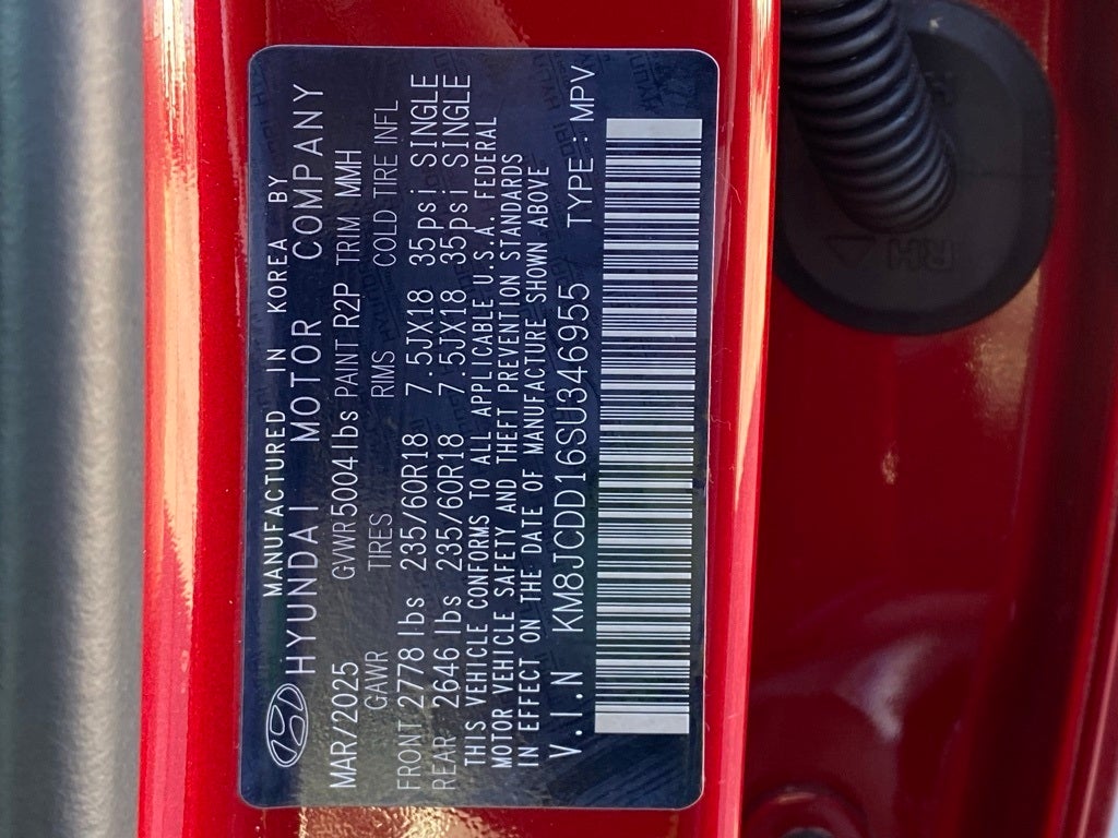 2025 Hyundai TUCSON HYBRID SEL Convenience