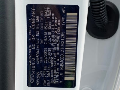 2026 Hyundai TUCSON HYBRID SEL Convenience