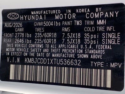 2026 Hyundai TUCSON HYBRID SEL Convenience