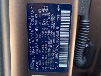 2026 Hyundai PALISADE XRT Pro