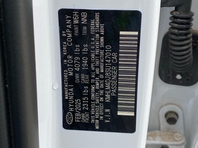 2025 Hyundai ELANTRA HYBRID SEL Sport