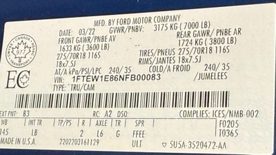 2022 Ford F-150 Tremor