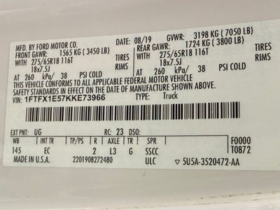 2019 Ford F-150 Lariat