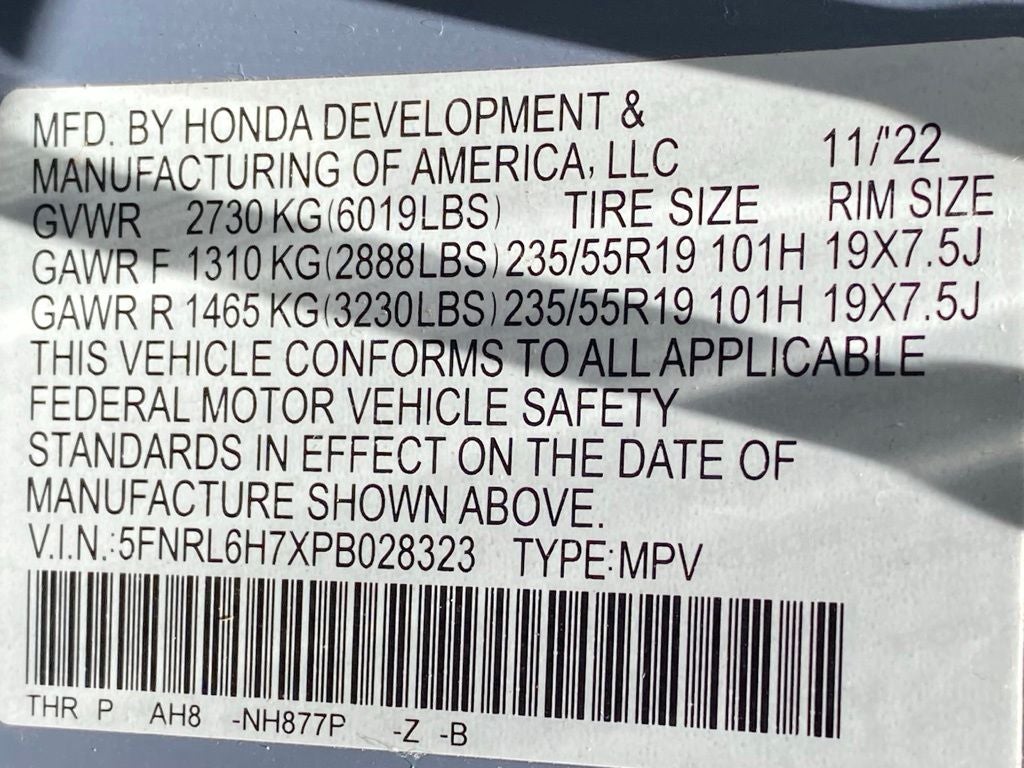 2023 Honda Odyssey Sport
