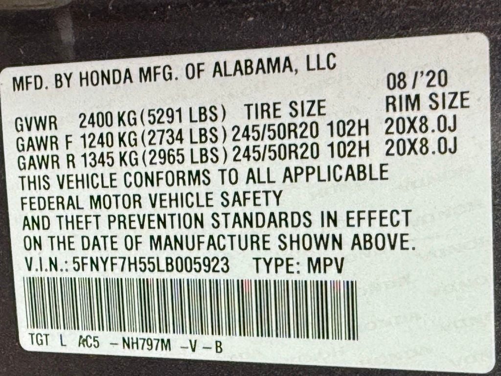 2020 Honda Passport EX-L - SUNROOF