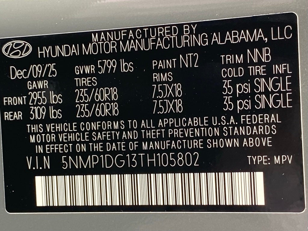 2026 Hyundai SANTA FE HYBRID SE