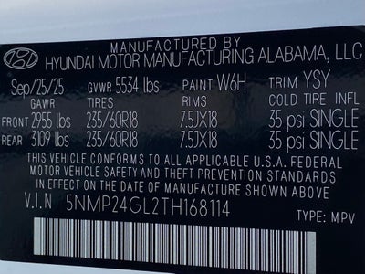 2026 Hyundai SANTA FE SEL FWD