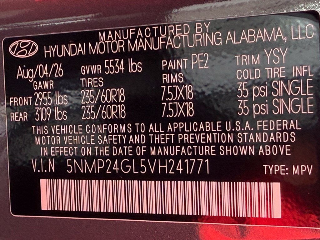 2027 Hyundai SANTA FE SEL