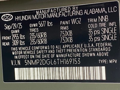 2026 Hyundai SANTA FE SEL AWD