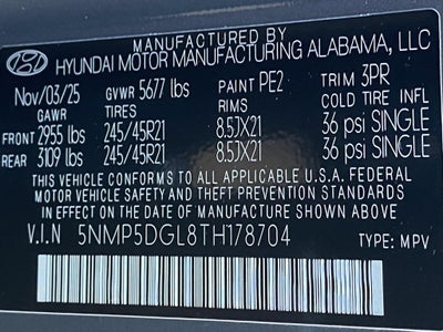 2026 Hyundai SANTA FE Calligraphy AWD