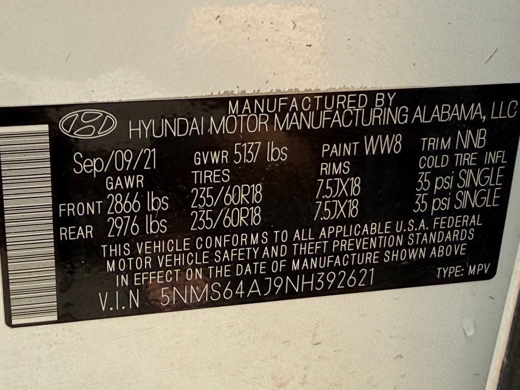 2022 Hyundai SANTA FE SEL