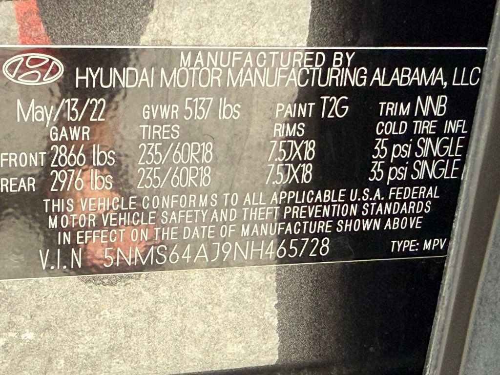 2022 Hyundai SANTA FE XRT ONE OWNER CLEAN CARFAX