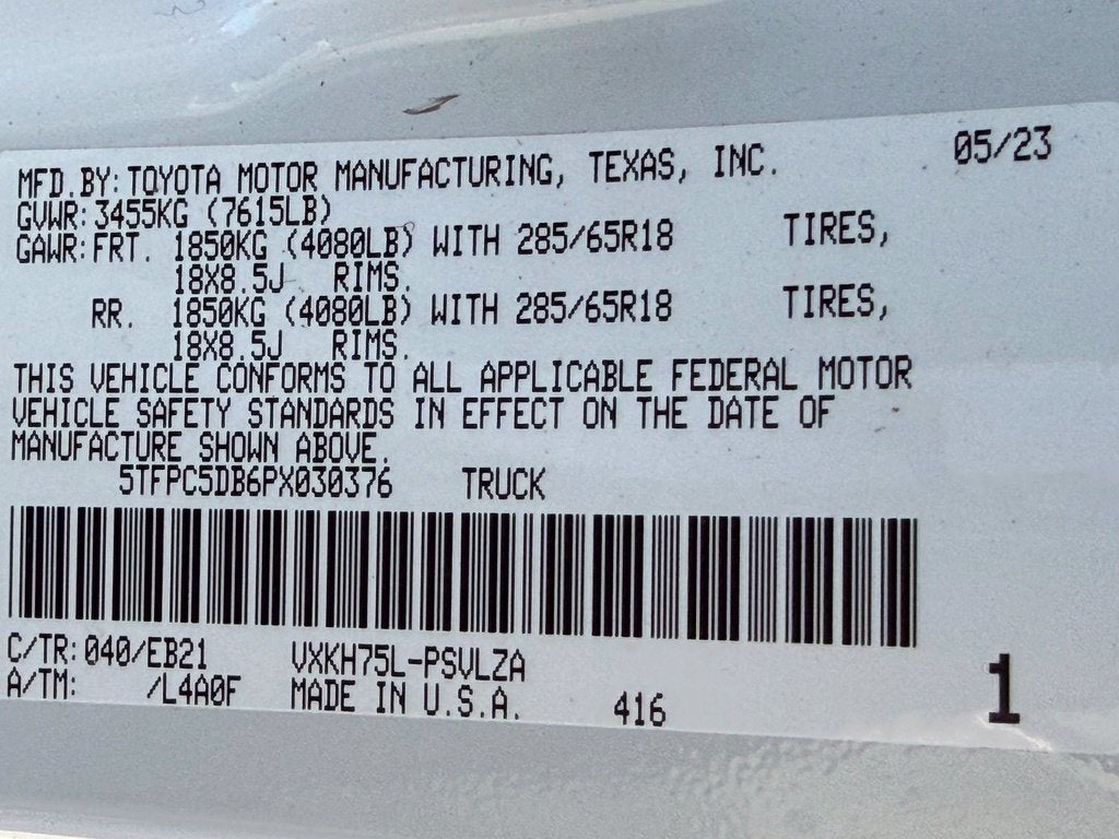 2023 Toyota Tundra Hybrid TRD Pro - 4WD / PANORAMIC SUNROOF