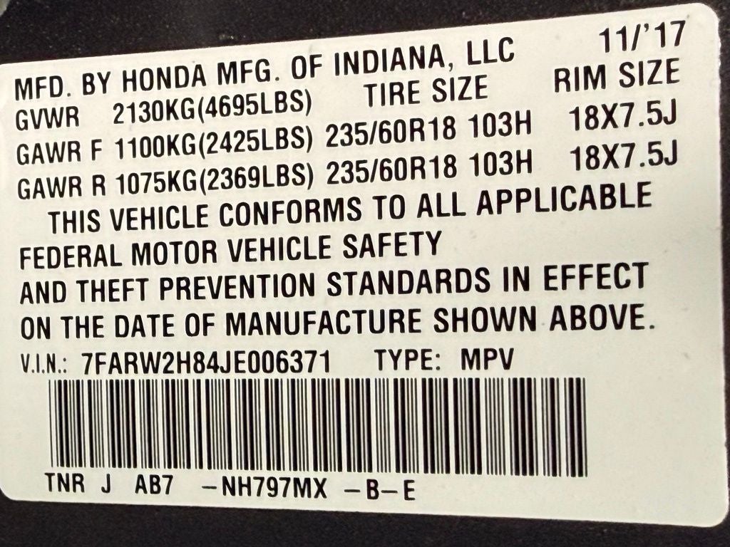 2018 Honda CR-V EX-L