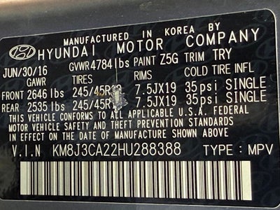 2017 Hyundai TUCSON Limited