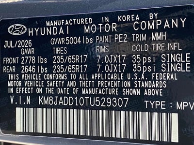 2026 Hyundai TUCSON HYBRID Blue SE