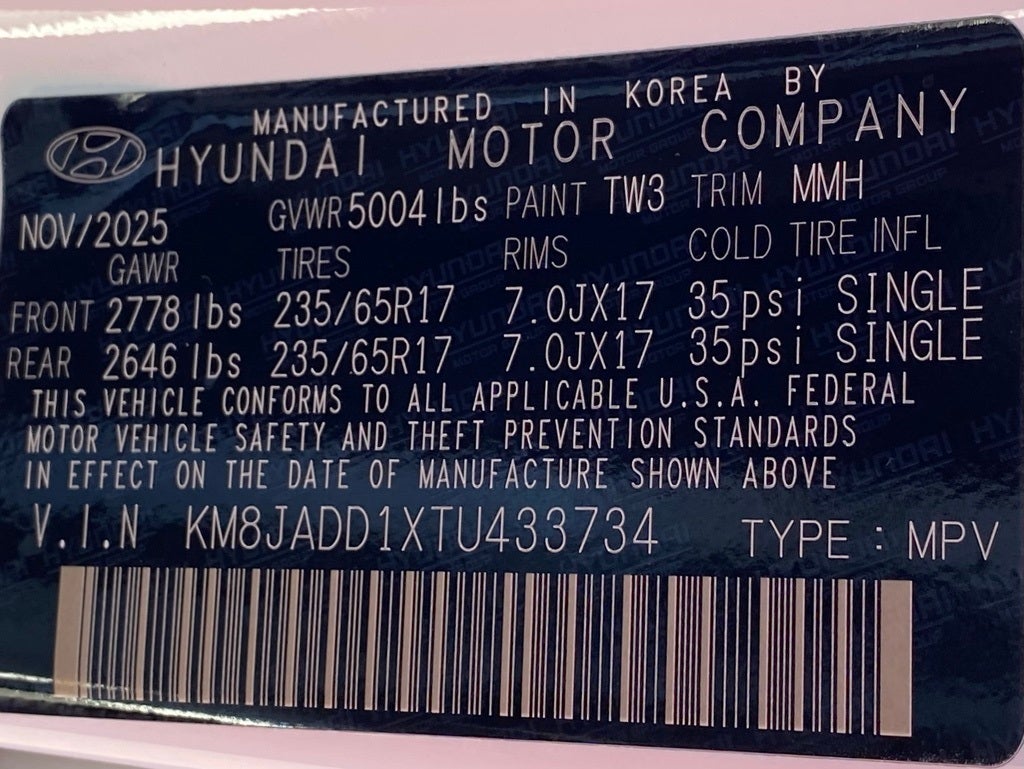 2026 Hyundai TUCSON HYBRID Blue