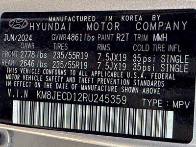 2024 Hyundai TUCSON HYBRID Limited - AWD / CLEAN CARFAX / PANORAMIC SUNROOF