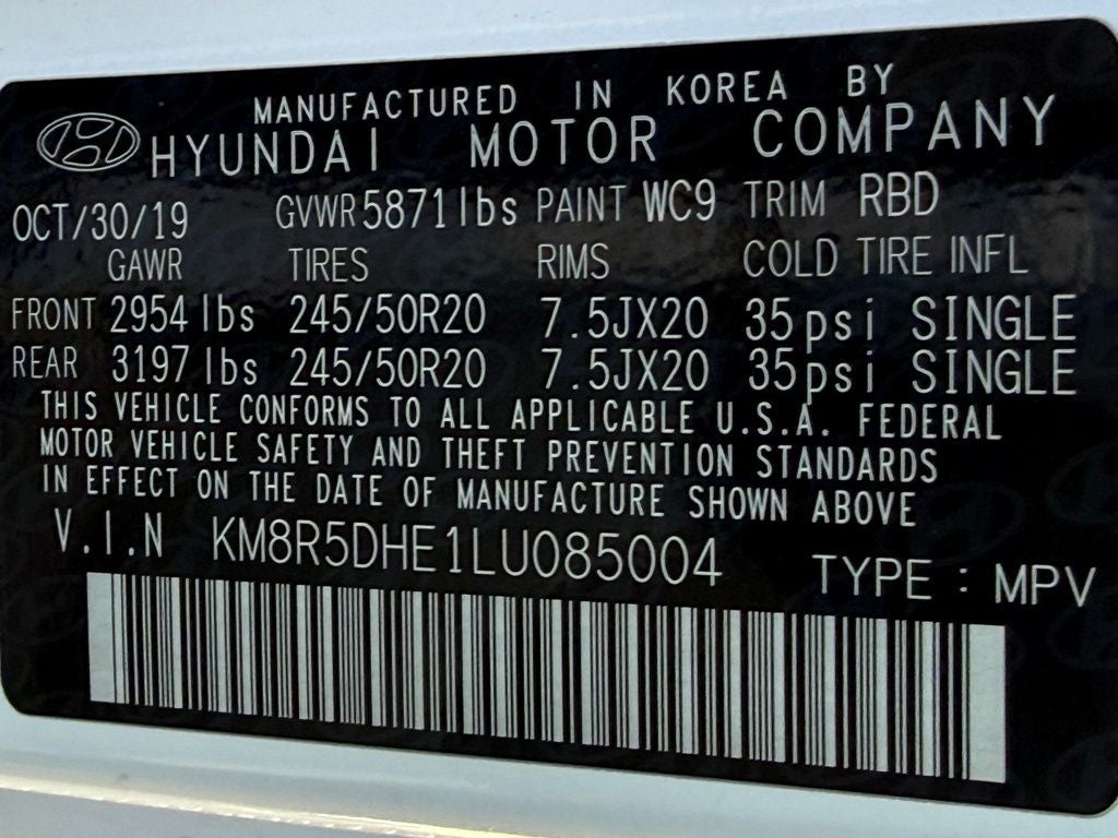 2020 Hyundai PALISADE Limited