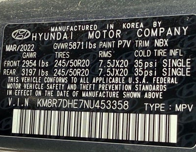 2022 Hyundai PALISADE Calligraphy