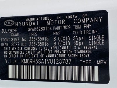 2027 Hyundai PALISADE HYBRID Blue SEL Premium 7 Passenger