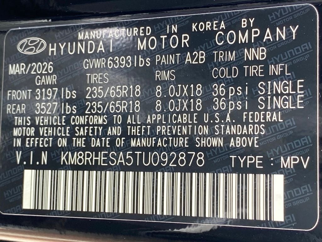 2026 Hyundai PALISADE HYBRID SEL Premium 8 Passenger