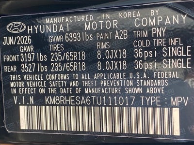 2026 Hyundai PALISADE HYBRID SEL Premium 7 Passenger